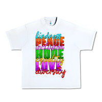 White kindness peace inclusion hope equality love diversity Urban Heavy Tee - HRA Design Shop