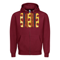 Burgundy ladybug  brushstrokes Zipper Hoodie - BarkalooDesign