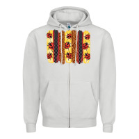 Dove Grey ladybug  brushstrokes Zipper Hoodie - BarkalooDesign