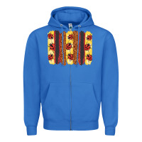 True Royal ladybug  brushstrokes Zipper Hoodie - BarkalooDesign