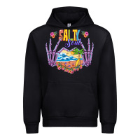 Black Salty soul Urban Hoodie - NancyCooperArtShop