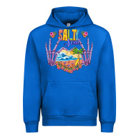 Cobalt Salty soul Urban Hoodie - NancyCooperArtShop