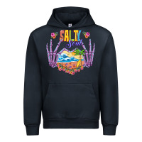 Navy Salty soul Urban Hoodie - NancyCooperArtShop