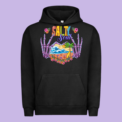 Salty Soul Urban Hoodie Designed By Nancycooperartshop