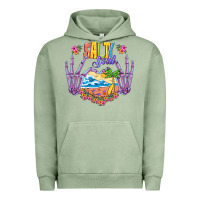Pigment Oil Green Salty soul Urban Hoodie - NancyCooperArtShop