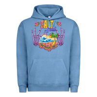 Pigment Pebble Blue Salty soul Urban Hoodie - NancyCooperArtShop