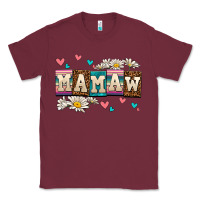 Burgundy daisy mamaw Classic Tee - AdoDesignShop