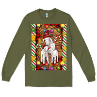 Christmas Goat Family Long Sleeve Tee | Teevron