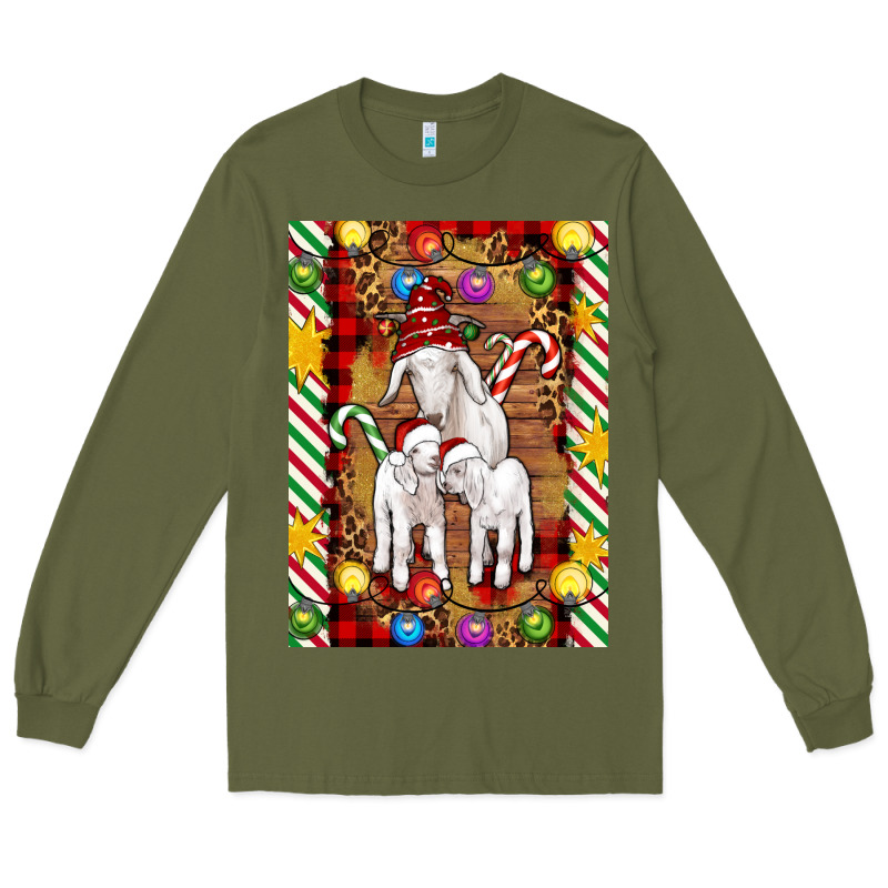 Christmas Goat Family Long Sleeve Tee by Artiststas | Teevron
