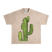 French Oak cactus Urban Heavy Tee - BarkalooDesign