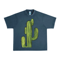 Midnight Navy cactus Urban Heavy Tee - BarkalooDesign