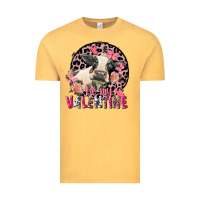 Vintage Mustard be my valentine holstein cow valentine's day Vintage Tee - FaDigitalArtStudio