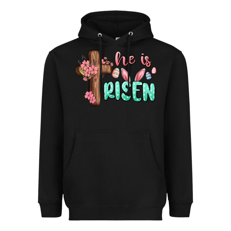 He Is Risen Heavyweight Hoodie by MaliasSmallBusiness | Teevron