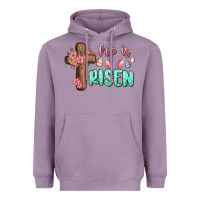 Lavender he is risen Heavyweight Hoodie - MaliasSmallBusiness