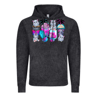 Vintage Black hippopotamus coffee cups Vintage Hoodie - Zillion Design Studio