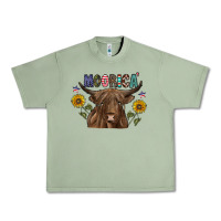 Oil Green Moorica Urban Heavy Tee - CowhideDigitalArt