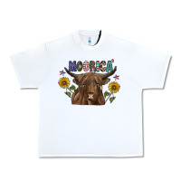 White Moorica Urban Heavy Tee - CowhideDigitalArt