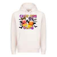 Pale Pink candy corn cute Premium Hoodie - LillyAllenDesigns