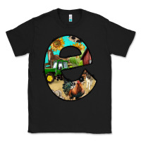 Black farm life alphabet lowercase letters e Classic Tee - BundleAndBundleShop