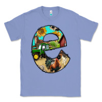 Colony Blue farm life alphabet lowercase letters e Classic Tee - BundleAndBundleShop