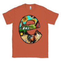 Copper farm life alphabet lowercase letters e Classic Tee - BundleAndBundleShop
