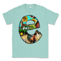 Farm Life Alphabet Lowercase Letters E Classic Tee | Teevron