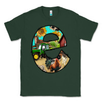 Sports Green farm life alphabet lowercase letters e Classic Tee - BundleAndBundleShop