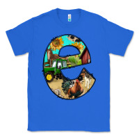 True Royal farm life alphabet lowercase letters e Classic Tee - BundleAndBundleShop