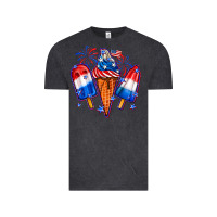 Vintage Black 4th of July ice creams Vintage Tee - Neo Western