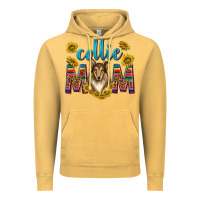 Vintage Mustard western collie mom Vintage Hoodie - texasbilliewilder