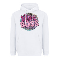 White wax boss Heavyweight Hoodie - MaliasSmallBusiness
