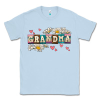 Dusty Blue daisy grandma Classic Tee - AdoDesignShop