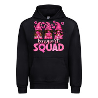 Black breast cancer afro gnomies support squad Urban Hoodie - texasbilliewilder
