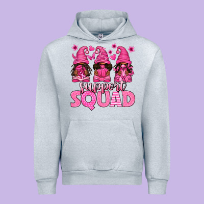 Breast Cancer Afro Gnomies Support Squad Urban Hoodie Designed By Texasbilliewilder
