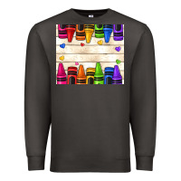 Smoke custom teacher name crayons Premium Sweatshirt - NancyCooperArtShop