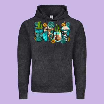 Gemstone Coffee Cups Vintage Hoodie Designed By Zillion Design Studio