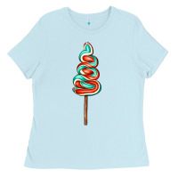Baby Blue bluered lollipop Ladies Tee - AdoDesignShop