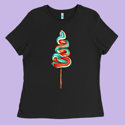 Bluered Lollipop Ladies Tee Designed By Adodesignshop