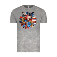 Cloud Rock 4th of July sunflower skull 4th of july Vintage Tee - CowGirlArtShop