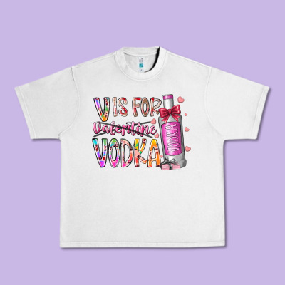 Vis For Valentine Vodka Urban Heavy Tee Designed By Racoondesign