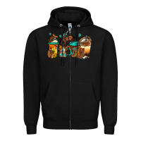 Black rodeo coffee Zipper Hoodie - Jasminsmagicworld