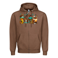 Chestnut rodeo coffee Zipper Hoodie - Jasminsmagicworld