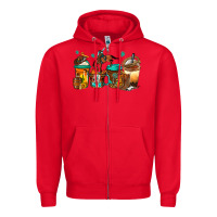 Red rodeo coffee Zipper Hoodie - Jasminsmagicworld