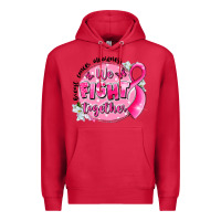 Cardinal breast cancer awareness we fight together Premium Hoodie - LillyAllenDesigns