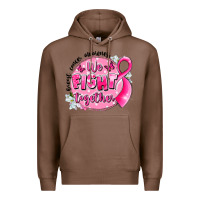 Chestnut breast cancer awareness we fight together Premium Hoodie - LillyAllenDesigns