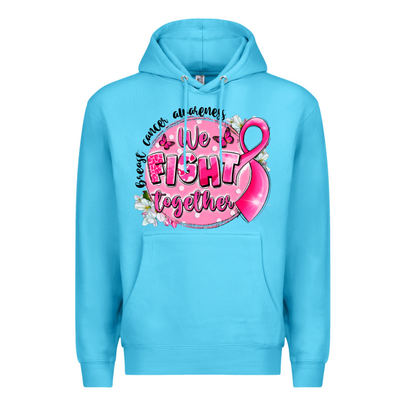 Breast Cancer Awareness We Fight Together Premium Hoodie by LillyAllenDesigns | Teevron