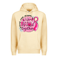 Pina Colada breast cancer awareness we fight together Premium Hoodie - LillyAllenDesigns