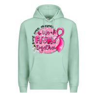 Seafoam breast cancer awareness we fight together Premium Hoodie - LillyAllenDesigns