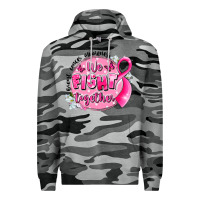 Slate Camo breast cancer awareness we fight together Premium Hoodie - LillyAllenDesigns