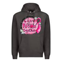 Smoke breast cancer awareness we fight together Premium Hoodie - LillyAllenDesigns